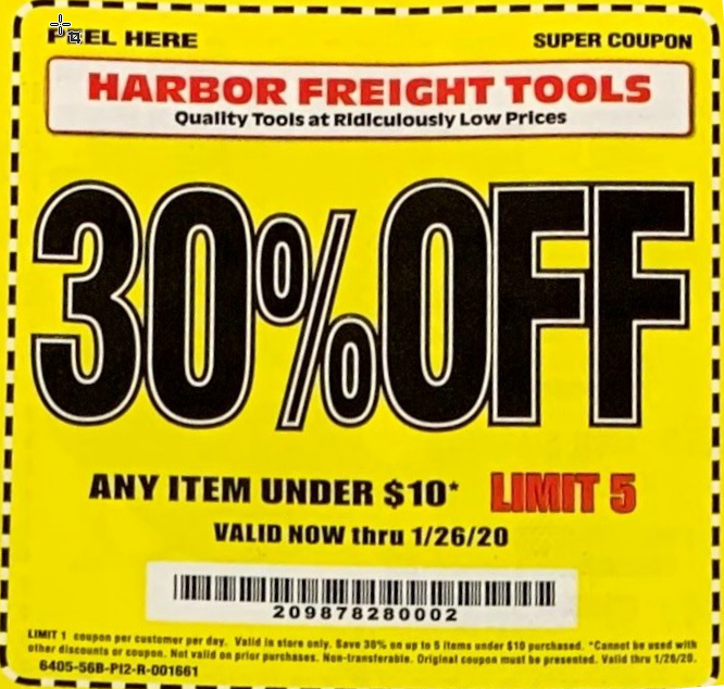 Harbor Freight Tools Coupon Database - Free coupons, percent off