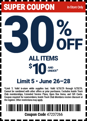 Harbor Freight 30 percent off coupon