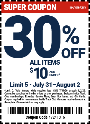 Harbor Freight 30 percent off coupon