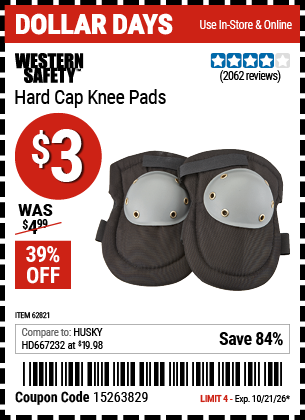 www.hfqpdb.com - WESTERN SAFETY HARD CAP KNEE PADS Lot No. 62821