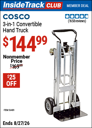 www.hfqpdb.com - COSCO 3-IN-1 CONVERTIBLE HAND TRUCK Lot No. 56409