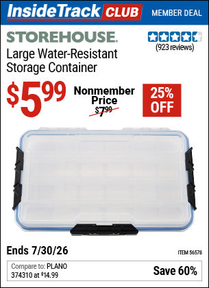 www.hfqpdb.com - STOREHOUSE LARGE WATER-RESISTANT STORAGE CONTAINER Lot No. 56578