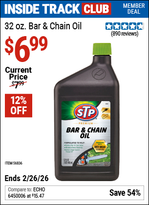 www.hfqpdb.com - STP 32 OZ. BAR & CHAIN OIL Lot No. 56836