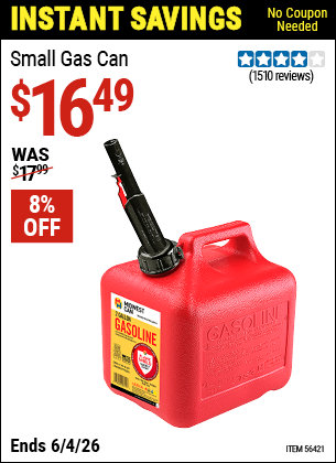 www.hfqpdb.com - MIDWEST CAN SMALL GAS CAN Lot No. 56421