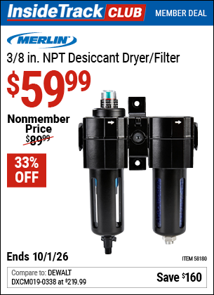 www.hfqpdb.com - MERLIN 3/8 IN. NPT DESICCANT DRYER/FILTER Lot No. 58180