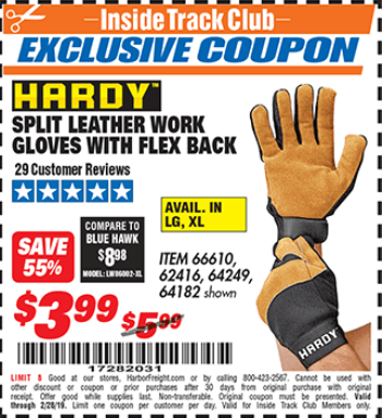 harbor freight leather gloves