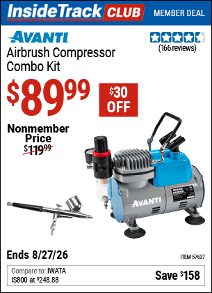 www.hfqpdb.com - AVANTI AIRBRUSH COMPRESSOR COMBO KIT Lot No. 57637