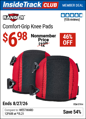 www.hfqpdb.com - RANGER COMFORT-GRIP KNEE PADS Lot No. 57914