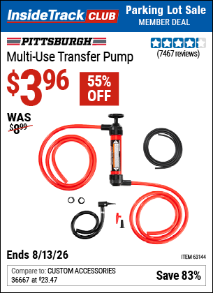 www.hfqpdb.com - PITTSBURGH MULTI-USE TRANSFER PUMP Lot No. 61364/63591/63144