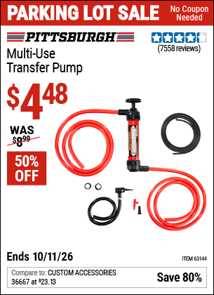 www.hfqpdb.com - PITTSBURGH MULTI-USE TRANSFER PUMP Lot No. 61364/63591/63144