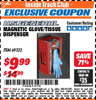 U.S. GENERAL Magnetic Paper Towel Holder for $9.99 – Harbor Freight Coupons