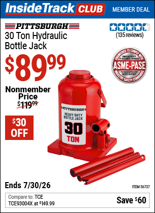 www.hfqpdb.com - PITTSBURGH 30 TON HYDRAULIC BOTTLE JACK Lot No. 56737