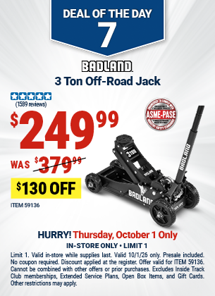 Harbor Freight 0 percent off coupon