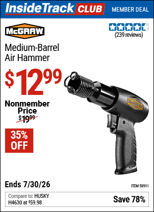 www.hfqpdb.com - MCGRAW MEDIUM BARREL AIR HAMMER Lot No. 58911
