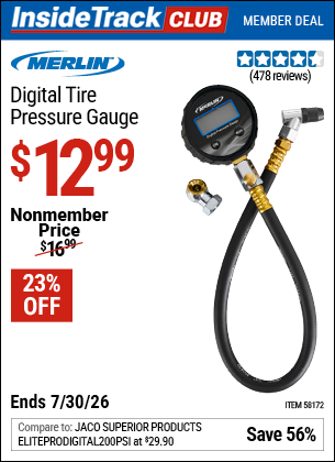 www.hfqpdb.com - MERLIN DIGITAL TIRE PRESSURE GAUGE Lot No. 58172