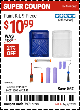 www.hfqpdb.com - PAINT KIT, 9-PIECE Lot No. 59782