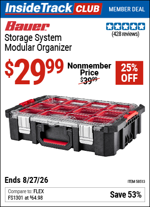 www.hfqpdb.com - BAUER STORAGE SYSTEM MODULAR ORGANIZER Lot No. 58513