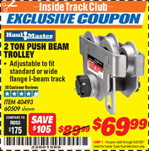 I Beam Trolley Harbor Freight - The Best Picture Of Beam