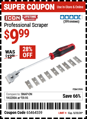www.hfqpdb.com - ICON PROFESSIONAL SCRAPER Lot No. 57099