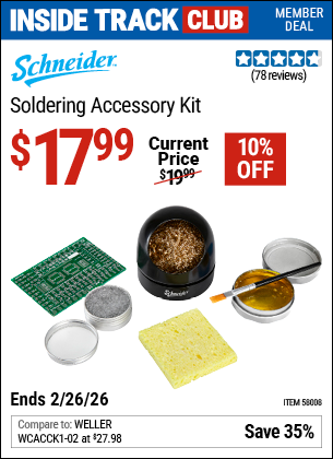 www.hfqpdb.com - SCHNEIDER SOLDERING ACCESSORY KIT Lot No. 58008
