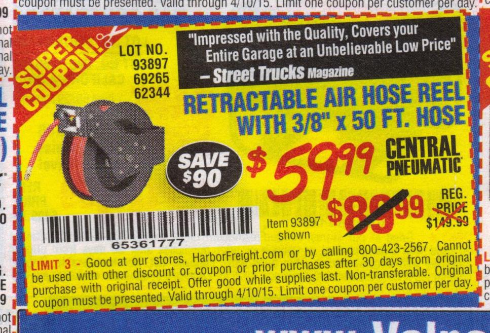 Harbor Freight Tools Coupon Database Free coupons, 25 percent off