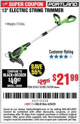 cordless weed eater harbor freight