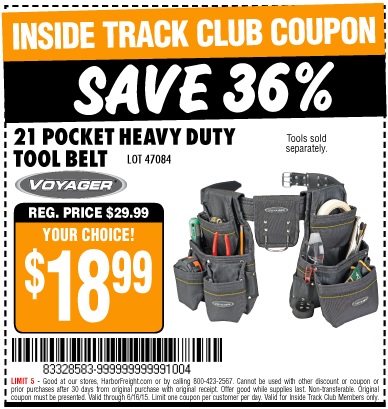 harbor freight tool belts