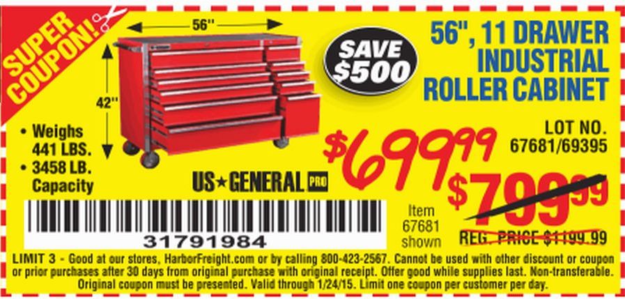 Harbor Freight 72 Toolbox Coupon | Writings and Essays