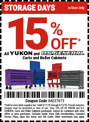 Harbor Freight 15 percent off coupon