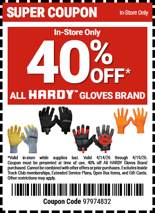 Harbor Freight 40 percent off coupon
