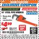 Harbor Freight ITC Coupon 14" STEEL PIPE WRENCH Lot No. 39643/61349 Expired: 11/30/17 - $4.99