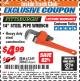 Harbor Freight ITC Coupon PITTSBURGH 14 IN. STEEL PIPE WRENCH Lot No. 61349 Expired: 11/30/17 - $4.99