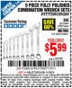 Harbor Freight Coupon 9 PIECE FULLY POLISHED COMBINATION WRENCH SETS Lot No. 63282/42304/69043/63171/42305/69044 Expired: 11/30/15 - $5.99