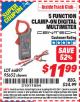 Harbor Freight ITC Coupon 5 FUNCTION CLAMP-ON DIGITAL MULTIMETER Lot No. 66897/95652 Expired: 5/31/15 - $11.99