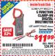 Harbor Freight ITC Coupon 5 FUNCTION CLAMP-ON DIGITAL MULTIMETER Lot No. 66897/95652 Expired: 7/31/15 - $11.99