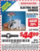 Harbor Freight ITC Coupon ELECTRIC MEAT GRINDER Lot No. 99598 Expired: 5/31/15 - $44.99