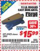 Harbor Freight ITC Coupon 15 LB. RUGGED CAST IRON ANVIL Lot No. 3999/69425 Expired: 5/31/15 - $15.99
