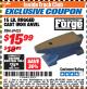 Harbor Freight ITC Coupon CENTRAL FORGE 15 LB. RUGGED CAST IRON ANVIL Lot No. 69425 Expired: 4/10/18 - $15.99