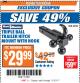 Harbor Freight ITC Coupon HAUL-MASTER TRIPLE-BALL TRAILER HITCH MOUNT WITH HOOK Lot No. 62701 Expired: 11/21/17 - $29.99