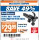 Harbor Freight ITC Coupon TRIPLE BALL TRAILER HITCH MOUNT WITH HOOK Lot No. 62701 Expired: 1/23/18 - $29.99