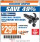 Harbor Freight ITC Coupon HAUL-MASTER TRIPLE-BALL TRAILER HITCH MOUNT WITH HOOK Lot No. 62701 Expired: 1/23/18 - $29.99