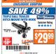 Harbor Freight ITC Coupon TRIPLE BALL TRAILER HITCH MOUNT WITH HOOK Lot No. 62701 Expired: 3/27/18 - $29.99