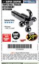 Harbor Freight Coupon HAUL-MASTER TRIPLE-BALL TRAILER HITCH MOUNT WITH HOOK Lot No. 62701 Expired: 4/30/18 - $29.99