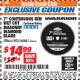 Harbor Freight ITC Coupon 7" CONTINUOUS RIM WET CUT MASONRY DIAMOND BLADE Lot No. 61892/68881 Expired: 12/31/17 - $14.99