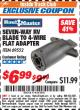 Harbor Freight ITC Coupon SEVEN-WAY RV BLADE TO 4-WIRE FLAT ADAPTER Lot No. 69552 Expired: 8/31/17 - $6.99