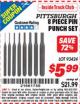Harbor Freight ITC Coupon 8 PIECE PIN PUNCH SET Lot No. 32959/56348/93424 Expired: 1/31/16 - $5.99