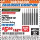 Harbor Freight ITC Coupon 8 PIECE PIN PUNCH SET Lot No. 32959/56348/93424 Expired: 3/31/18 - $5.99