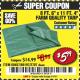 Harbor Freight Coupon 8 FT. 6" x 11 FT. 4" FARM QUALITY TARP Lot No. 2707/60457/69197 Expired: 2/1/18 - $5.99