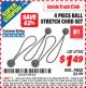 Harbor Freight ITC Coupon 4 PIECE BALL STRETCH CORD SET Lot No. 47302 Expired: 5/31/15 - $1.49