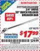 Harbor Freight ITC Coupon 3/4" DRIVE 20" QUICK RELEASE BREAKER BAR Lot No. 98270 Expired: 1/31/16 - $17.99
